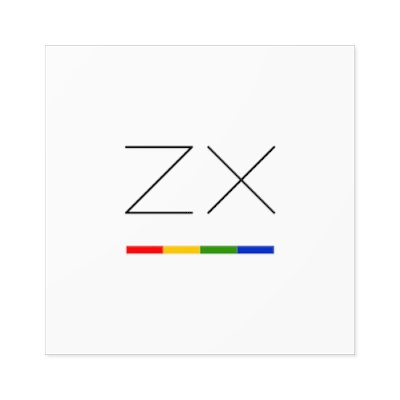 ZX Color Bar White Sticker (Indoor & Outdoor)
