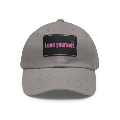 Love Yourself. - Hat with Leather Patch (Rectangle)
