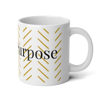 A Golden Cup of A Daily Purpose Jumbo Mug, 20oz