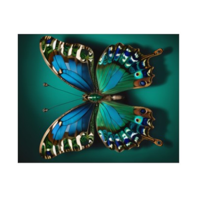 butterfly Textured Watercolor Matte Posters