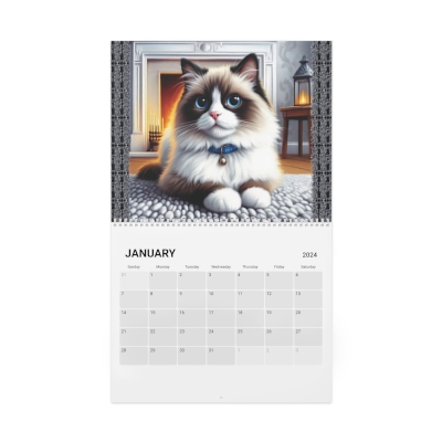 2024 Cats & Kittens Wall Calendar