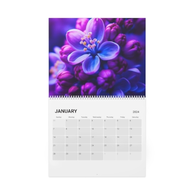 2024 Flower Wall Calendar