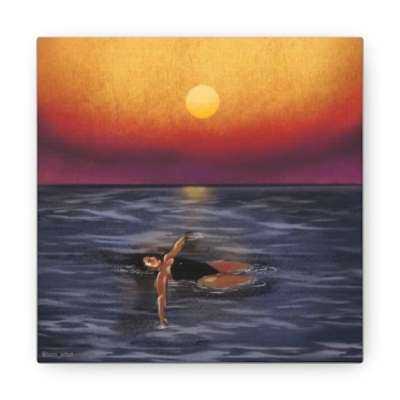 "The sea has my soul" Canvas Gallery Wraps