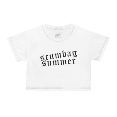 Scumbag Summer Hot Crop (White)