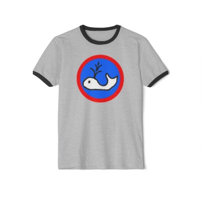 Whale Unisex Cotton Ringer T-Shirt