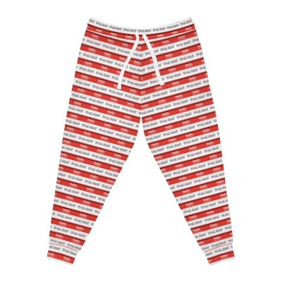 Red FLEM CREW Athletic Joggers 