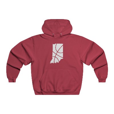 Basketball Hoodie - State of Indiana - Men's NUBLEND® Hooded Sweatshirt - Several Colors Available