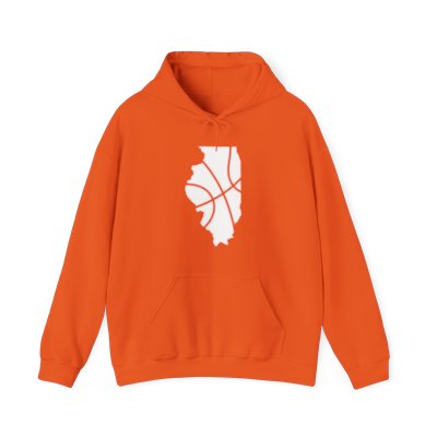 Basketball Hoodie - State of Illinois - Unisex Heavy Blend™ Hooded Sweatshirt - Several Colors Available