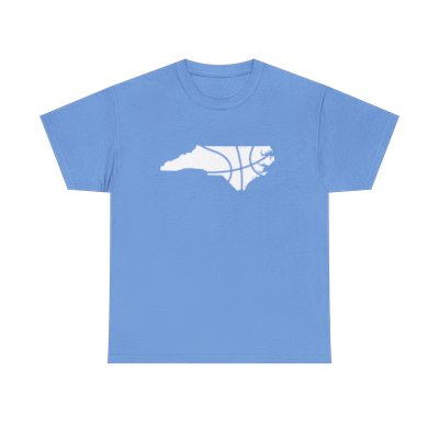 Basketball T-Shirt - State of North Carolina - Unisex Heavy Cotton Tee - Several Colors Available