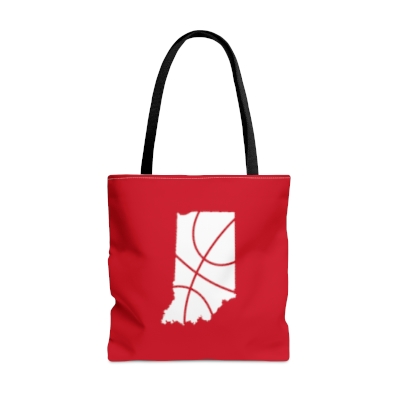 Red Tote Bag - State of Indiana - Basketball