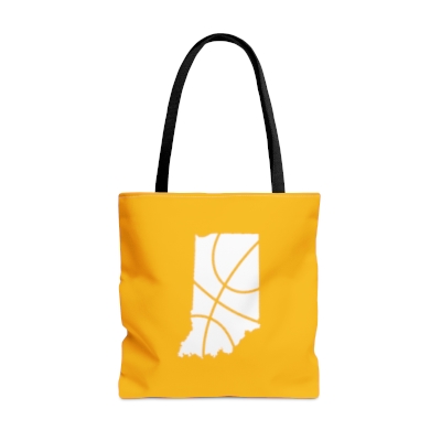 Gold Tote Bag - State of Indiana - Basketball