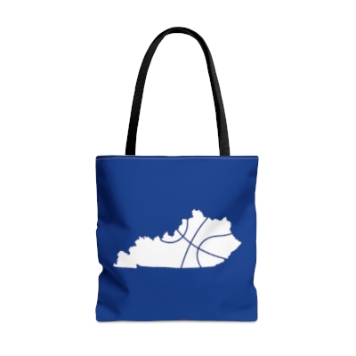 Blue Tote Bag - State of Kentucky - Basketball