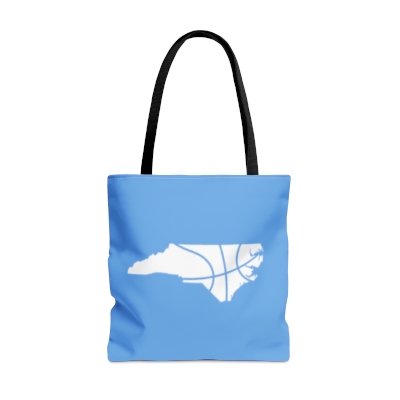 Light Blue Tote Bag - State of North Carolina - Basketball