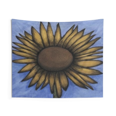 Sunflower Painting Tapestry 