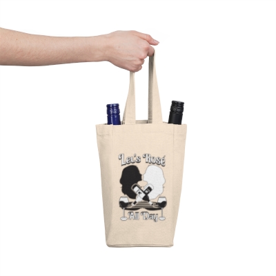Let's Rosé All Day {Double Wine Tote Bag}