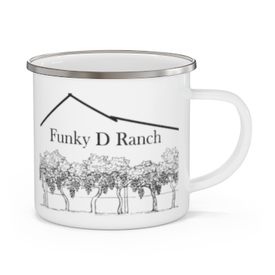 Funky D Ranch Enamel Camping Mug