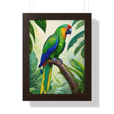 parrot Framed Vertical Poster for home decor 