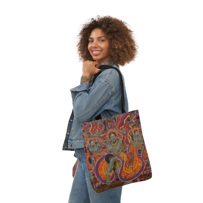 "Three Black Women"  Canvas Tote Bag, 2 Color Straps