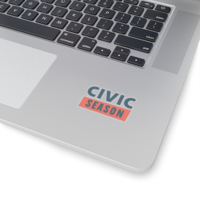 Civic Season Logo (Orange) Stickers