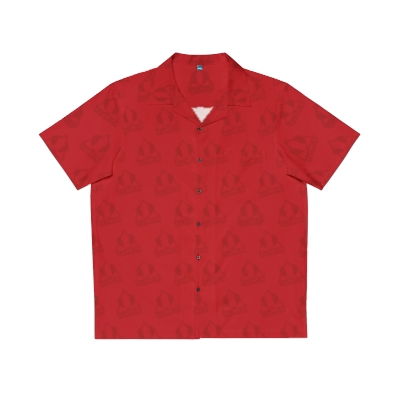 EJSULU Red Men's Hawaiian Shirt (AOP)