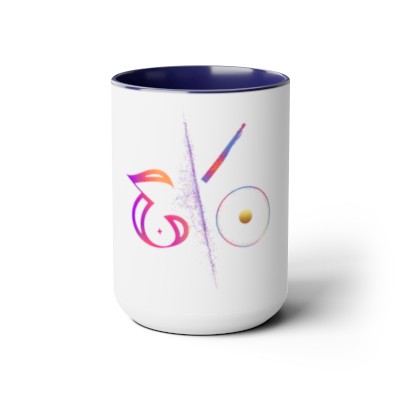Eye of Hathor Two-Tone Coffee Mugs, 15oz