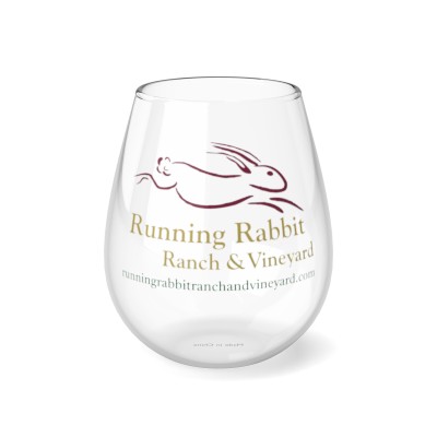 Stemless Wine Glass, 11.75oz - Running Rabbit Ranch and Vineyard