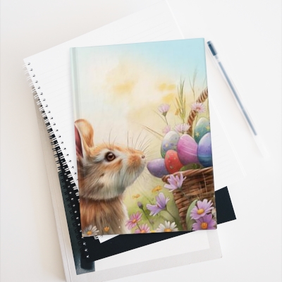 Spring Easter Rabbit Journal - Ruled Line