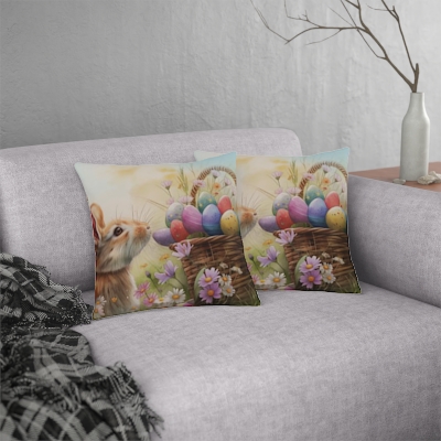 Spring Easter Rabbit Waterproof Pillows