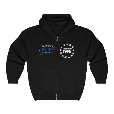 FR1776 & BTBNC in Dark Colors Unisex Heavy Blend™ Full Zip Hooded Sweatshirt