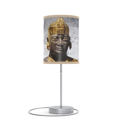 Royal Radiance: Illuminating Ancient Kushite Kings in Sculpted Lamp Stand