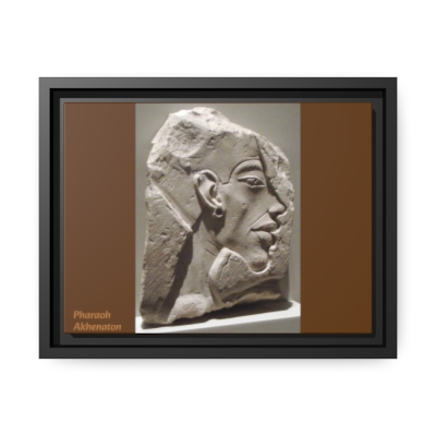 Etched in History: Pharaoh Akhenaton's Iconic Presence Preserved in Stone Canvas