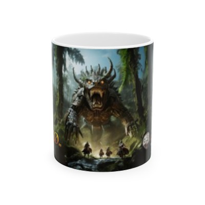 Barsalyhs Monsters Cover Art Ceramic Mug, 11oz