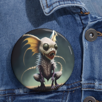 Grim Feeder Pin Button