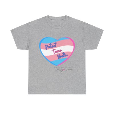 Deep Root Center's exclusive Protect Trans Youth Design  - Unisex Heavy Cotton Tee
