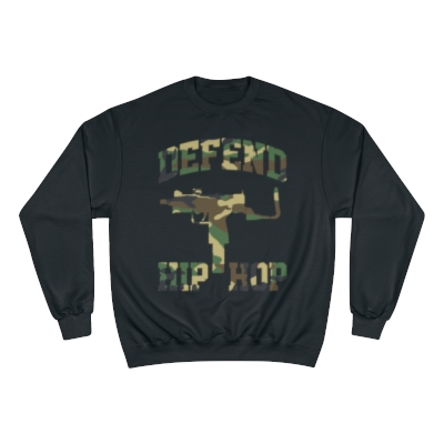 DEFEND HIP-HOP CAMO Champion Crewneck Sweatshirt
