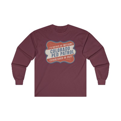I'd Rather Be Watching Unisex Ultra Cotton Long Sleeve Tee