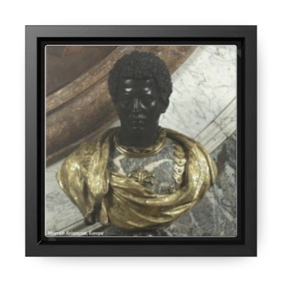   Moorish Brilliance: A Portrait of Enlightenment in European Sculpture. Canvas Wraps, Square Frame
