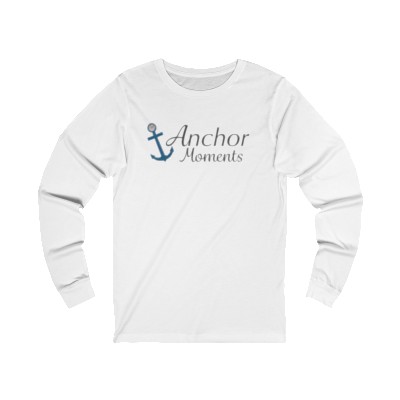 Anchor Moments (designs on front and back) Unisex Jersey Long Sleeve Tee