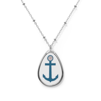 Oval Anchor Necklace