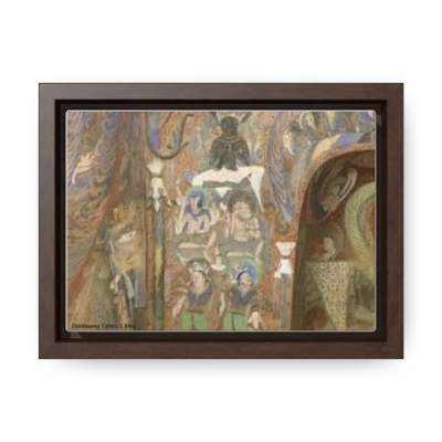 Sacred Encounters: Dunhuang Caves Portrait Depicting Africoid Chief Priest and Priestly Wisdom. Canvas Wraps, Horizontal Frame