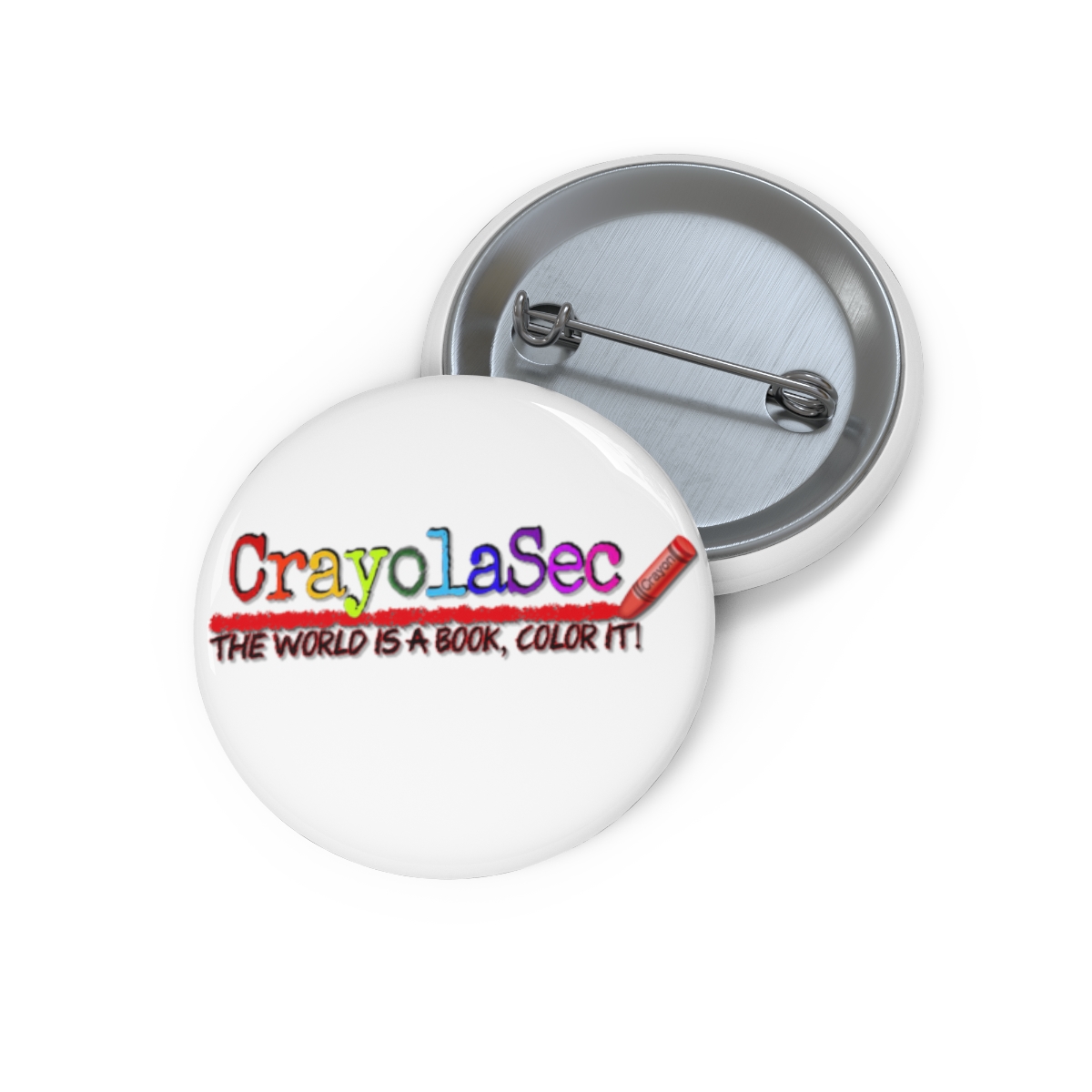 CrayolaSec Logo Custom Pin Buttons product thumbnail image