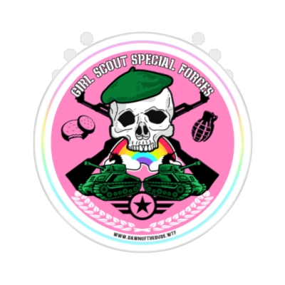 Girl Scout Special Forces Rainbow Unicorn Stickers 