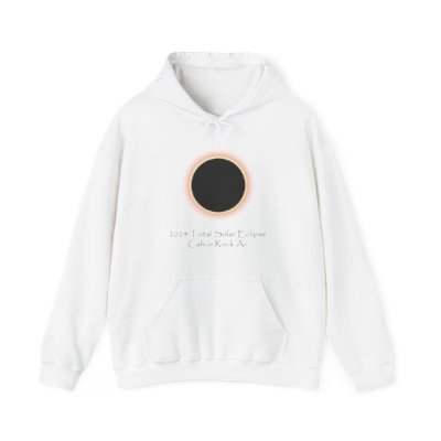 2024 Solar Eclipse Calico Rock Ar Hooded Sweatshirt, Exclusive Design 1