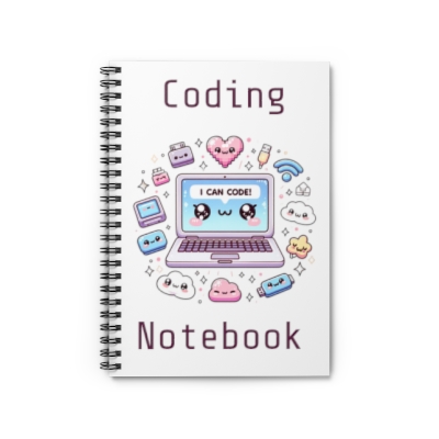 I Can Code - Coding Spiral Notebook - Ruled Line