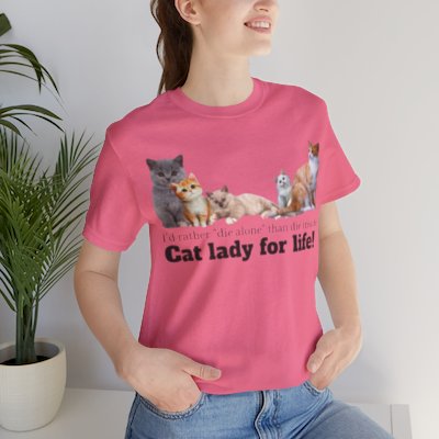 Cat Lady for Life! Live Your Truth, Meow! This Cat Lady Feminist Shirt Roars for Independence