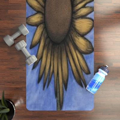 Sunflower Painting Yoga Mat