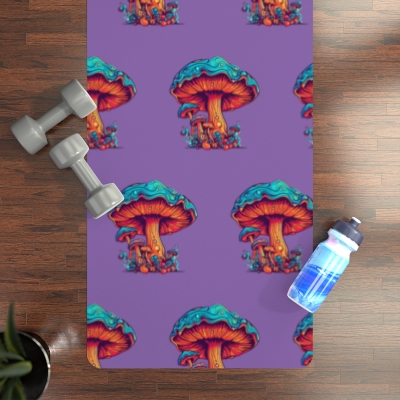 Mushroom Retro Yoga Mat