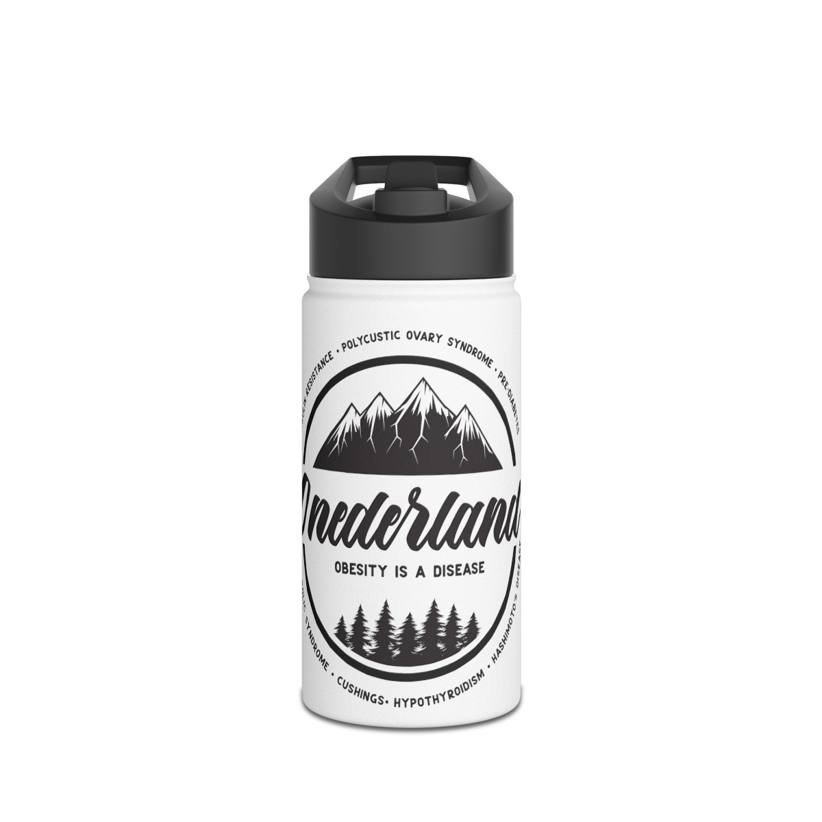 Stainless Steel Water Bottle, Standard Lid - Mountains product main image
