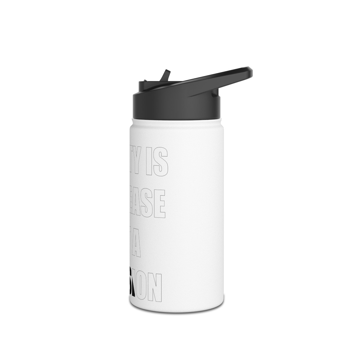 Stainless Steel Water Bottle, Standard Lid - Obesity Is A Disease product thumbnail image