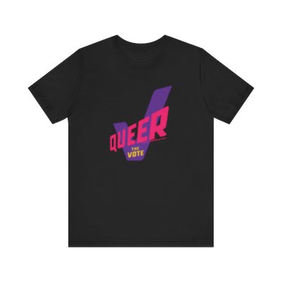 Queer The Vote Unisex Jersey Short Sleeve Tee